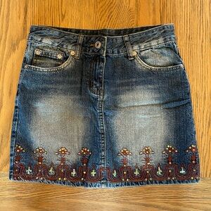 y2k Jones NY denim mini skirt